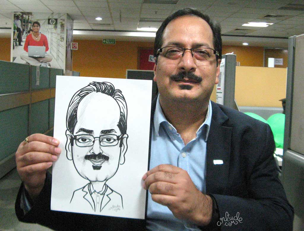 caricature workshop and live caricature Bangalore
