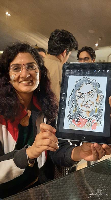 caricature workshop and live caricature Bangalore