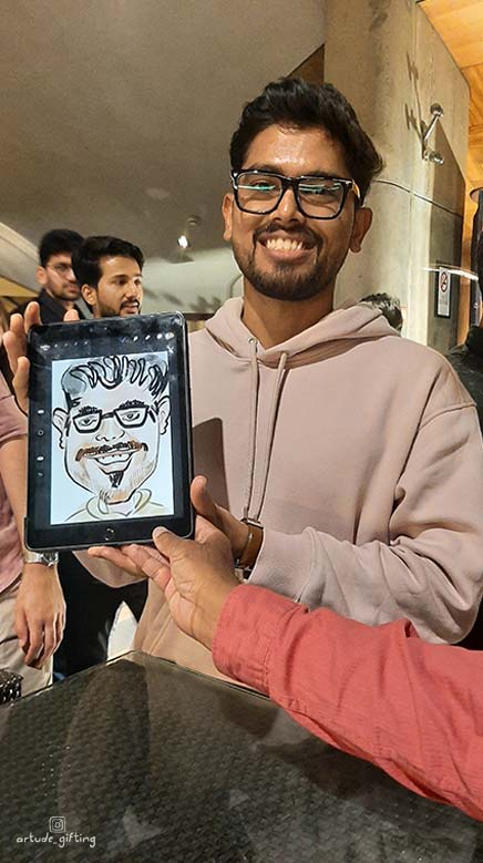 caricature workshop and live caricature Bangalore