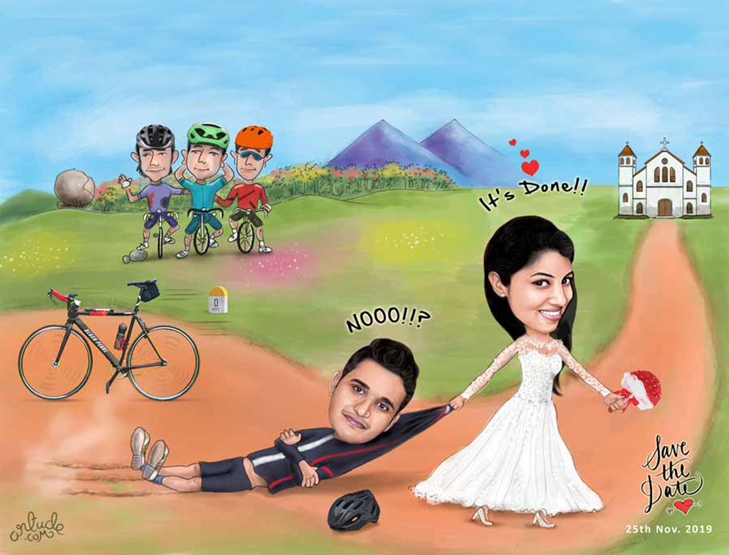 The best choice for premium and personalized wedding caricature services in  Bangalore and Dubai